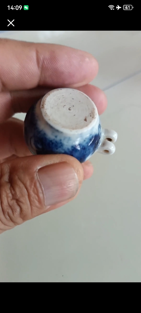 古玩陶瓷鳥(niǎo)食罐真品鑒賞圖