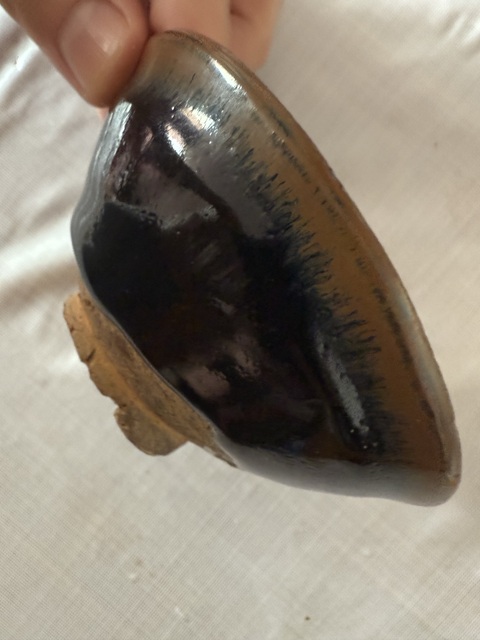 古玩陶瓷宋代建窯系黑釉盞真品鑒賞圖