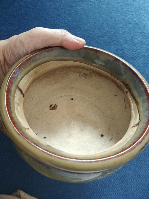 古玩陶瓷窯變釉三足雙耳爐真品鑒賞圖