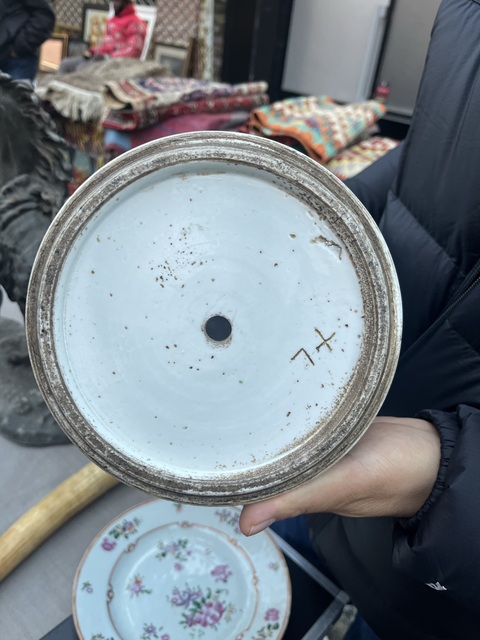 古玩陶瓷粉彩描金錦雞牡丹花紋將軍罐真品鑒賞圖