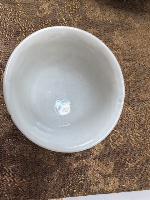 古玩陶瓷藍(lán)料花卉紋杯真品鑒賞圖
