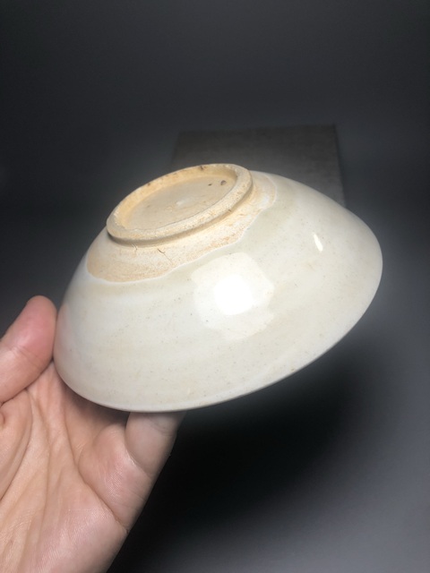 古玩陶瓷宋代白釉碗真品鑒賞圖