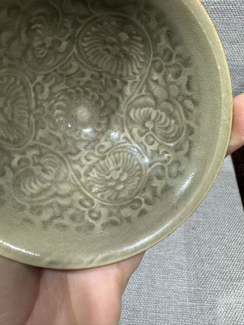 古玩陶瓷耀州窯團菊盞拍賣,當前價格22000元