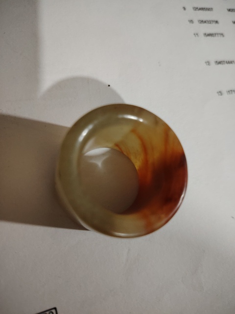 古玩玉器扳指真品鑒賞圖