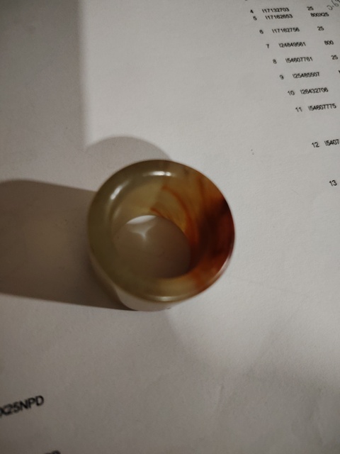 古玩玉器扳指真品鑒賞圖