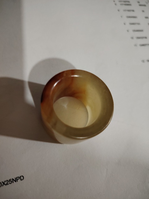 古玩玉器扳指真品鑒賞圖