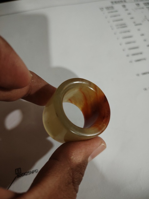 古玩玉器扳指真品鑒賞圖