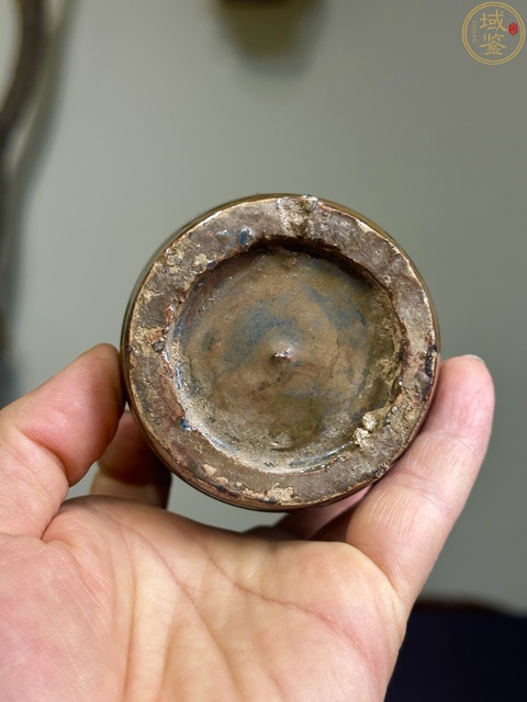 古玩陶瓷窯變黑釉梅瓶真品鑒賞圖