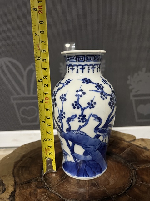 古玩陶瓷光緒青花花鳥紋瓶拍賣，當前價格1888元