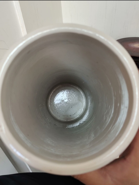 古玩陶瓷油粉彩麻姑獻壽圖帽筒真品鑒賞圖