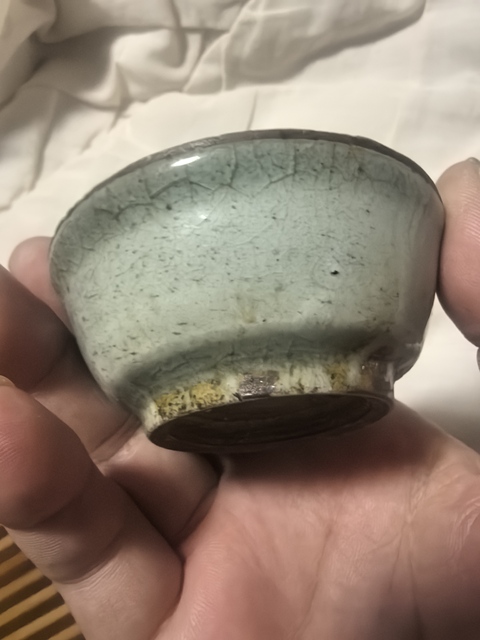 古玩陶瓷龍泉青瓷茶碗拍賣，當前價格888元