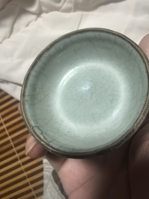 古玩陶瓷龍泉青瓷茶碗拍賣，當前價格888元