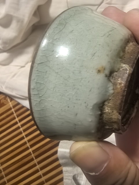 古玩陶瓷龍泉青瓷茶碗拍賣，當前價格888元