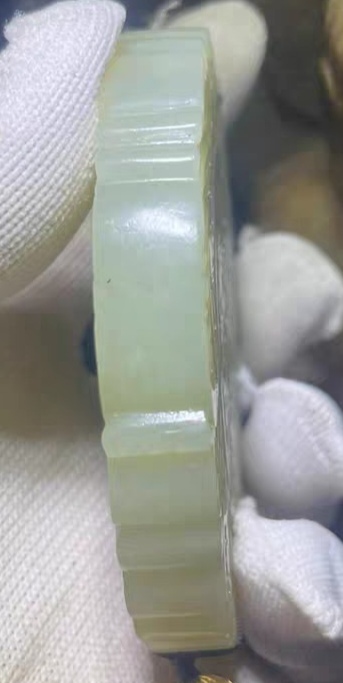 古玩玉器和田玉雕“八寶紋牌”真品鑒賞圖