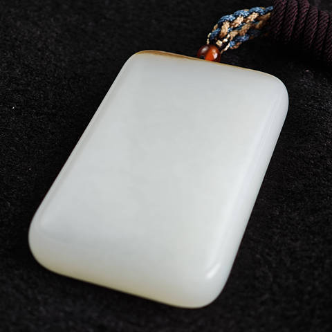 古玩玉器和田玉無事牌真品鑒賞圖