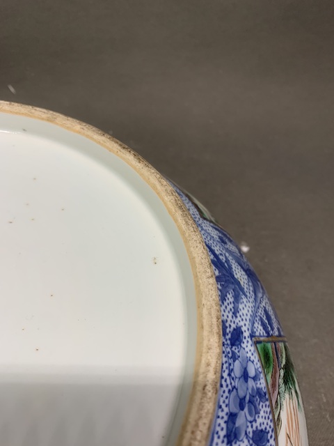 古玩陶瓷五彩人物紋大碗真品鑒賞圖