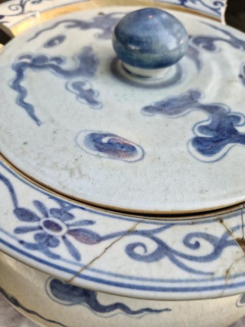 古玩陶瓷八仙圖青花罐真品鑒賞圖