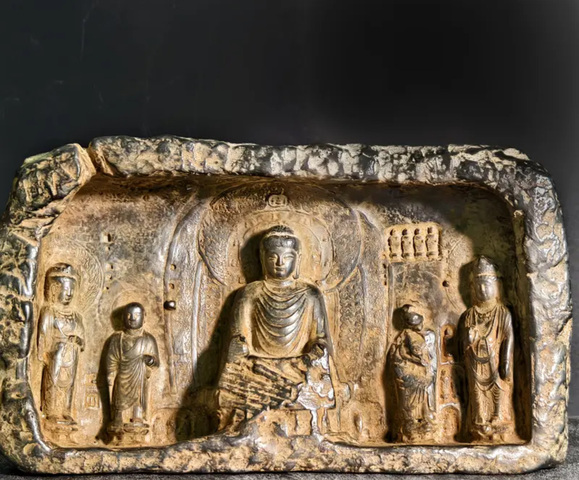 古玩雜項(xiàng)仿石窟石刻真品鑒賞圖