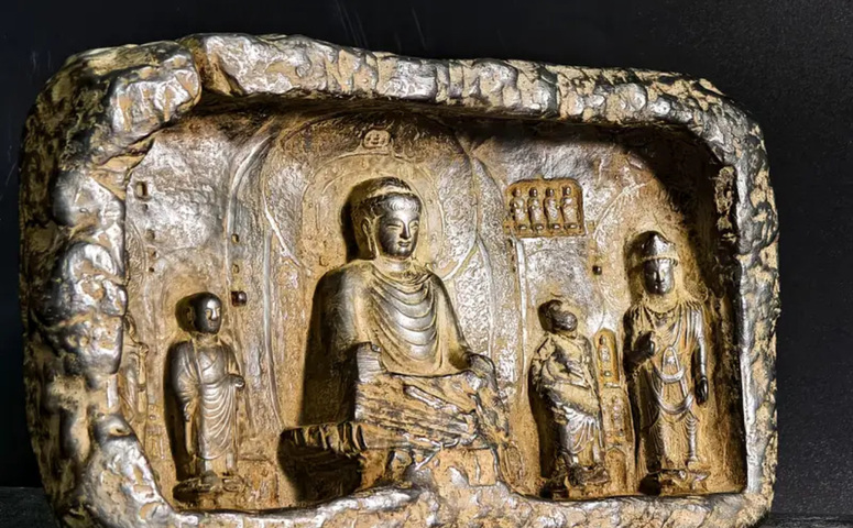 古玩雜項(xiàng)仿石窟石刻真品鑒賞圖