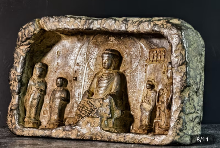古玩雜項(xiàng)仿石窟石刻真品鑒賞圖