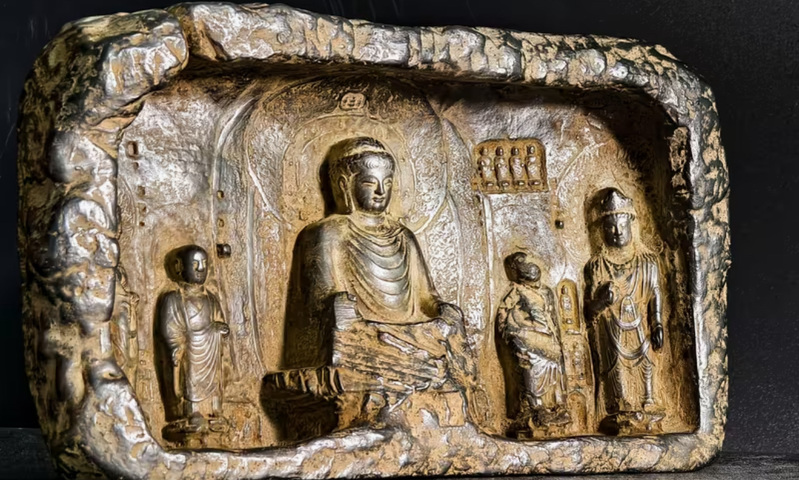 古玩雜項(xiàng)仿石窟石刻真品鑒賞圖