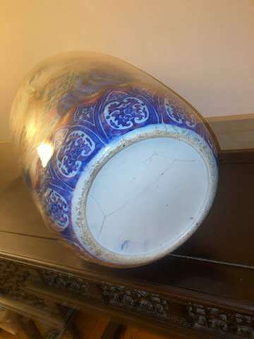 古玩陶瓷青花加彩燈籠瓶真品鑒賞圖