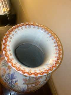 古玩陶瓷青花加彩燈籠瓶真品鑒賞圖