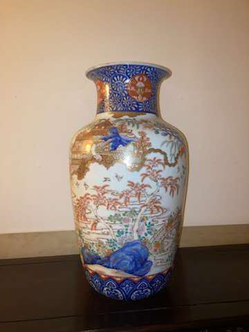 古玩陶瓷青花加彩燈籠瓶真品鑒賞圖