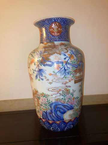 古玩陶瓷青花加彩燈籠瓶真品鑒賞圖