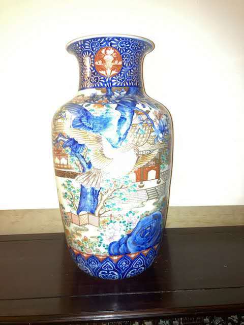 古玩陶瓷青花加彩燈籠瓶真品鑒賞圖