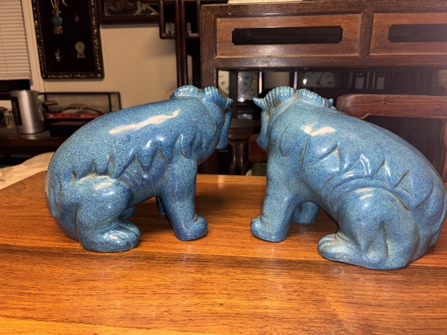 古玩陶瓷爐鈞釉瑞獸真品鑒賞圖