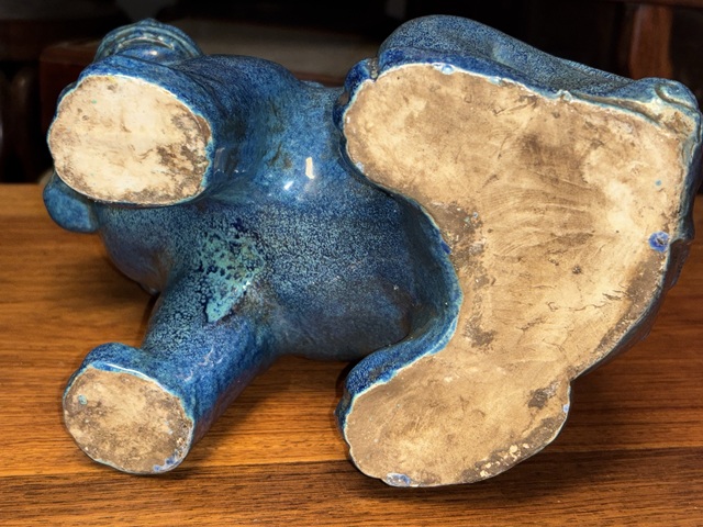 古玩陶瓷爐鈞釉瑞獸真品鑒賞圖