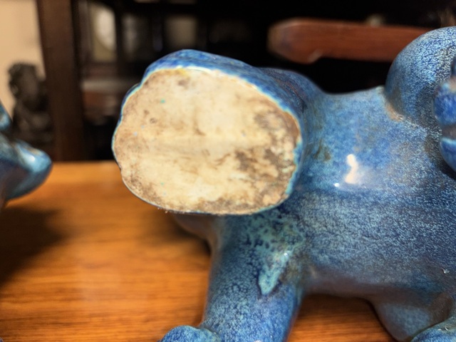 古玩陶瓷爐鈞釉瑞獸真品鑒賞圖