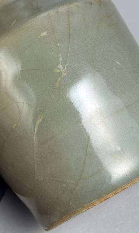 古玩陶瓷龍泉窯紙槌瓶真品鑒賞圖