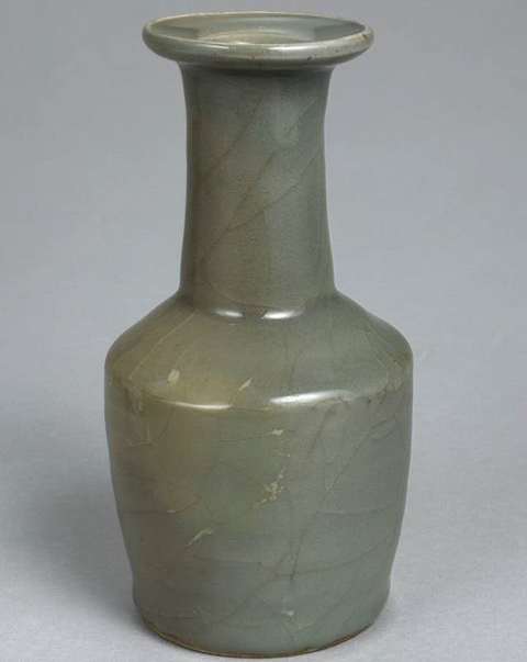 古玩陶瓷龍泉窯紙槌瓶真品鑒賞圖