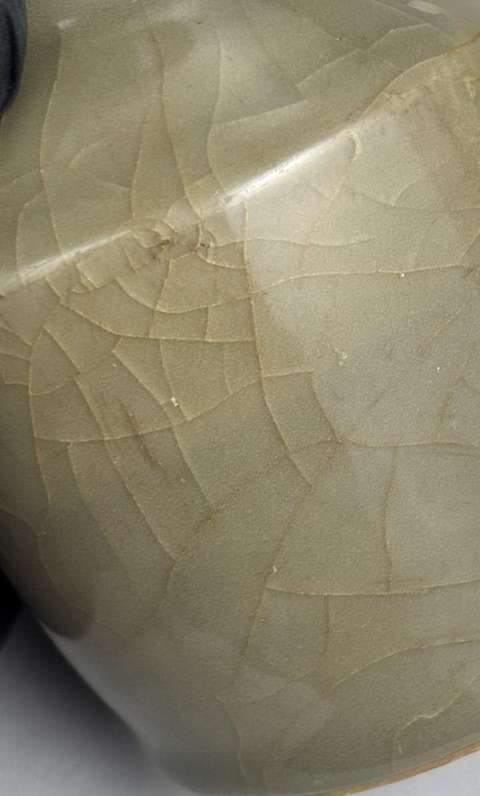 古玩陶瓷龍泉窯紙槌瓶真品鑒賞圖
