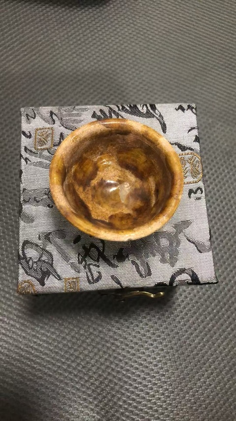 古玩陶瓷唐·黃釉杯真品鑒賞圖