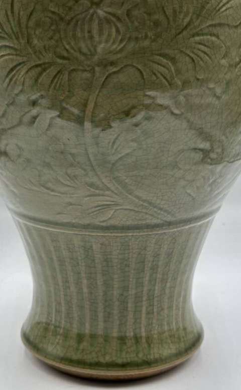 古玩陶瓷龍泉窯鳳尾尊真品鑒賞圖