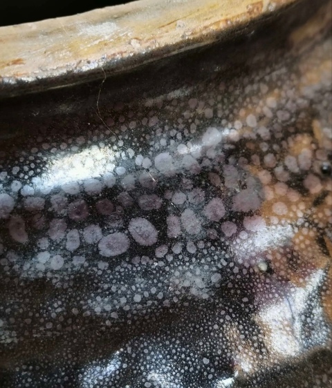 古玩陶瓷油滴缸真品鑒賞圖