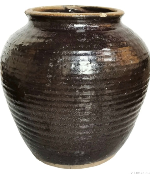 古玩陶瓷油滴缸真品鑒賞圖