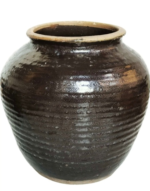 古玩陶瓷油滴缸真品鑒賞圖