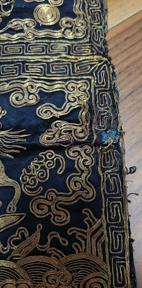 古玩雜項刺繡官補真品鑒賞圖