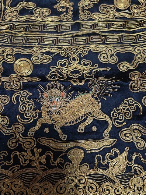 古玩雜項刺繡官補真品鑒賞圖