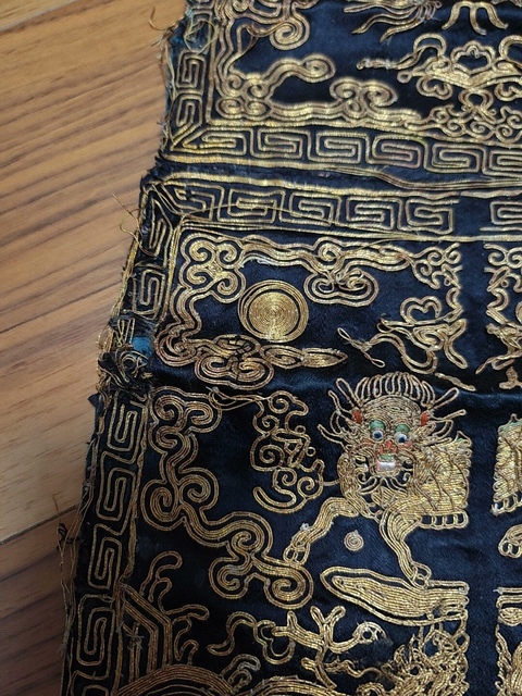 古玩雜項刺繡官補真品鑒賞圖