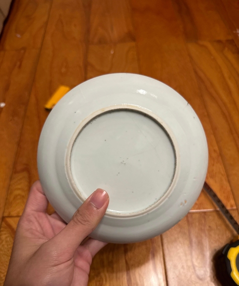 古玩陶瓷人物紋青花盤拍賣，當前價格0元