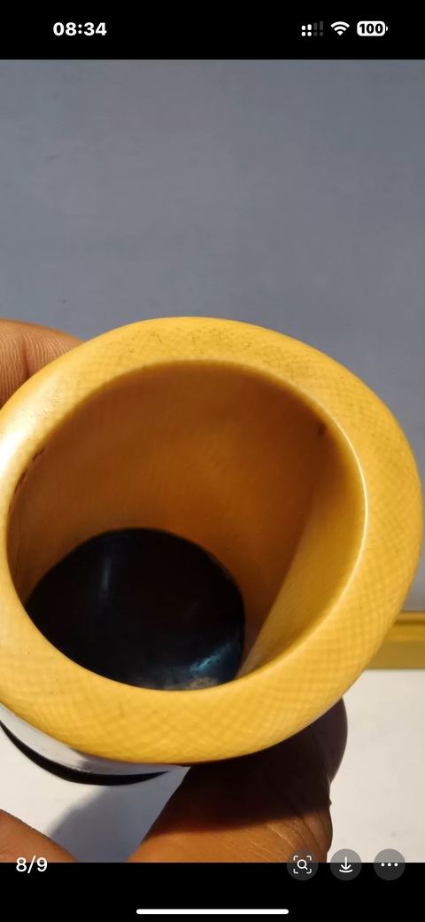 古玩雜項(xiàng)牙雕筆筒真品鑒賞圖