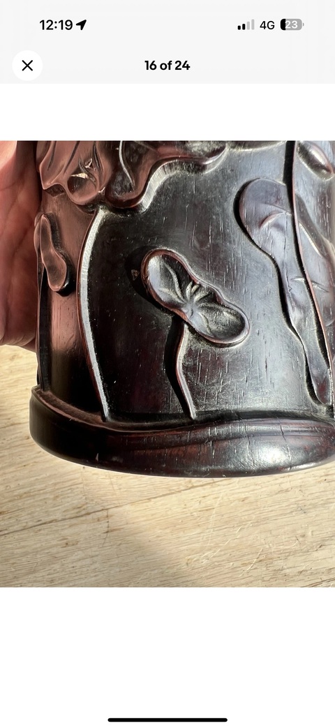 古玩雜項筆筒真品鑒賞圖