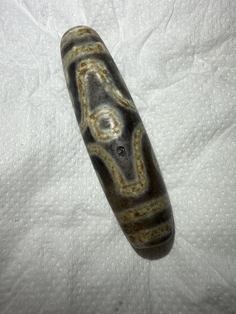 古玩玉器仿古天珠真品鑒賞圖