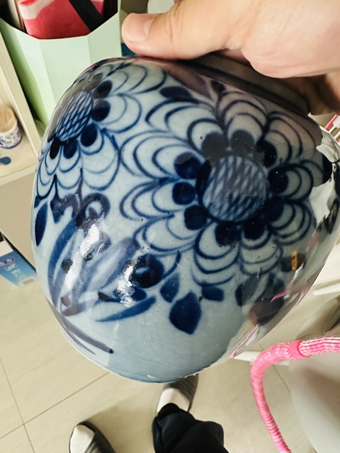 古玩陶瓷磁州窯青花罐真品鑒賞圖