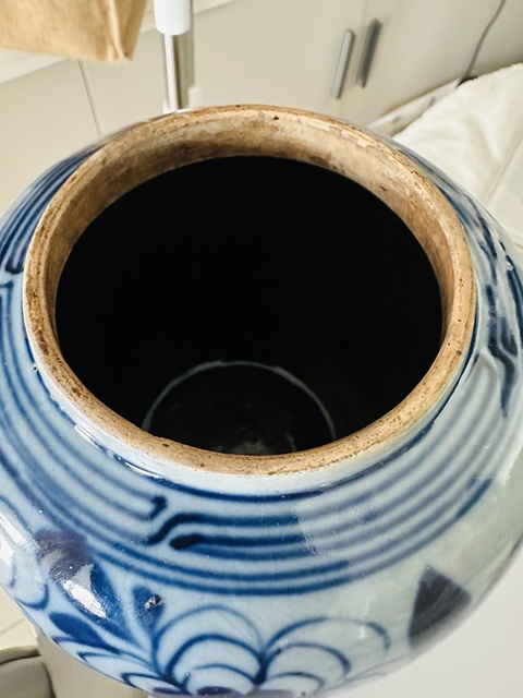 古玩陶瓷磁州窯青花罐真品鑒賞圖